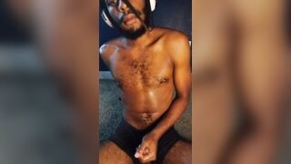 On the floor gooning and edging to hot porn