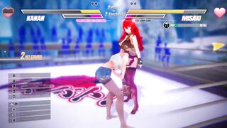 Lesbian Battle BDSM Comics Game Ep.1 Readhead Lesbian Scissoring and Squirting Fight!