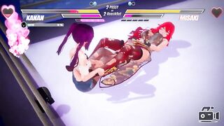 Lesbian Battle BDSM Comics Game Ep.1 Readhead Lesbian Scissoring and Squirting Fight!