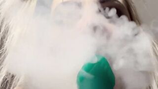 Clown Vaping and Teasing Monster Dick Solo