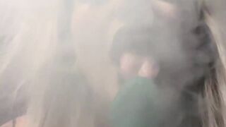 Clown Vaping and Teasing Monster Dick Solo