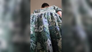 Thrifted Suit Upskirt Tease