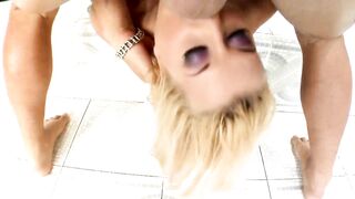 Myra is a bitch who loves sexy cum on her face and expert in sucking 4 knobs by the pool