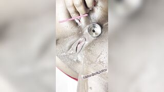 Excited Teen Girl +18yrs Gets Naughty in the Shower Recording Movie 4 Her Lecturer Lover!