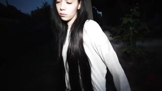 The security guard banged me hard for a cherry and my sneaky - thrusts - sex on the street
