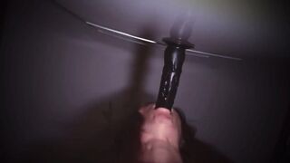 Jerking off at night in the kitchen - Little Burnt