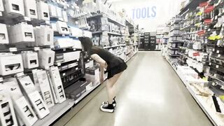 Amateur Teenagers KittyCream Gets Screwed Hard in Risky Public Mall