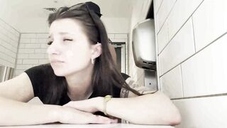 Amateur Teenagers KittyCream Gets Screwed Hard in Risky Public Mall