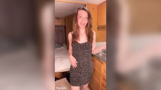 Trans Angel in Summer Dress Gives a Big Ramrod Ejaculation