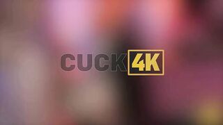CUCK4K. Sex while husband is right below us...