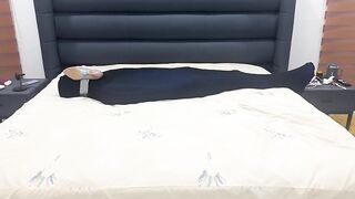 Pantyhose Bondage Domination Serf in Cocoon Mumiffied at Mercy