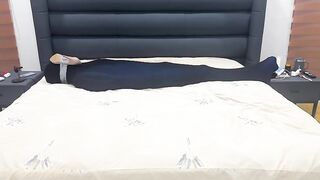 Pantyhose Bondage Domination Serf in Cocoon Mumiffied at Mercy