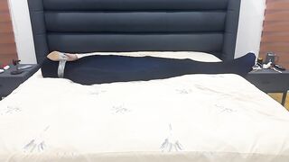 Pantyhose Bondage Domination Serf in Cocoon Mumiffied at Mercy