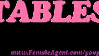 FemaleAgent. Curvaceous redhead in first time anal casting
