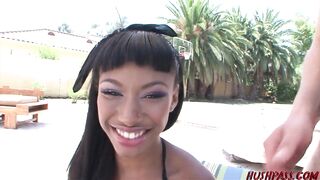 Black Gal Bella Gets Fucked By A Big White Hunk-ally