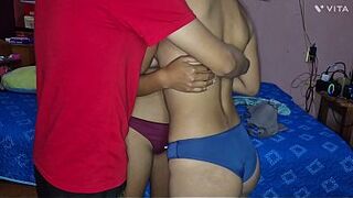 Skinny Big Boobs cutie assents to a 3some with her almost any fine friend