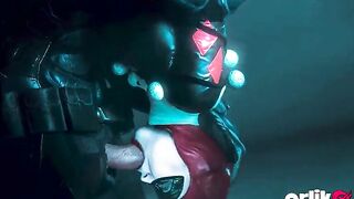 Harley Quinn & Batman Porn 3D Animation