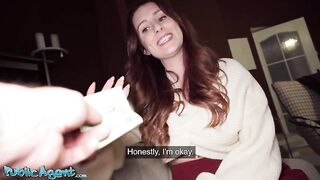 Public Agent - Big Boobs British teacher Erin Moore POV blow job-job and creampie from thick ramrod stranger