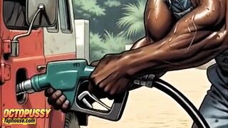 Jungle Gas Station: a Black Pump for a White Wife. BBC Wife Cuckold