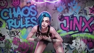Explicit Jinx Hentai Compilation, Moist Shiny Body, Multiple Poses, Arcane Ai
