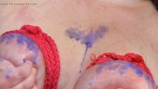 Manacled Redhead MILF Endures Hawt Candle Wax