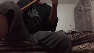 parents moaning loud in the other room while i'm playing guitar 40
