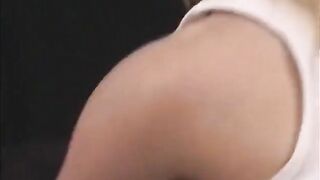 Hawt blonde teen in denim sucks shlong and gets drilled