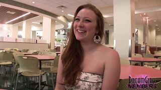 Big Natural Titties Naked on a Local College Campus