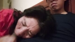 I crave all your cum on my face! Please, I'm begging you! I'm having sex all day with a lewd mature Christian woman