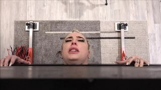Sex Slave in Pillory Used and Inseminated