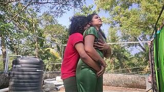 Outdoor Sex Mallu Couple Hot Romance And Sex On Terrace