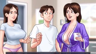 Summertime saga - sucking on jenny's boobs