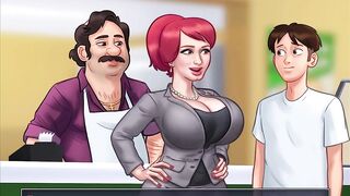 Summertime saga - sucking on jenny's boobs