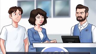 Summertime saga - sucking on jenny's boobs
