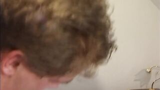 Cute couple having a fleshly sex on the couch