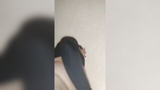 Huge cum load on her backdoor