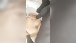 Huge cum load on her backdoor