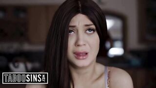 Brunette Babe Gets Her Goodnight Fuck From Stepdad