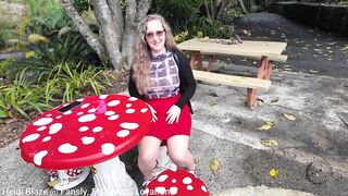 Outdoor Titty & Booty Tease Through the Reserve Ends with Hard Bed Sex