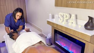 Leyne Rodriguez: Intimate Oiled Massage Session Leads To A Wild Cheerful Ending
