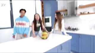 My Asian Girlfriend Left Me Alone with Her Majority outstanding Friend... I Creampied Her