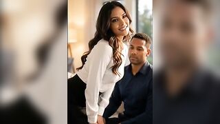A beautiful Jehovah's Witness woman gives a worthy talk until she falls into temptation - AI-generated content