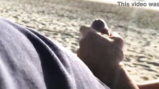 I came in her booty right on a public beach