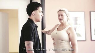 Stepmother asks her stepson to keep a secret in exchange for sex