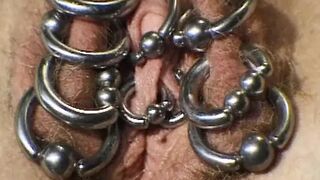 Pierced Pussy Subb From France Fingered by Femdom-domme