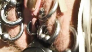 Pierced Pussy Subb From France Fingered by Femdom-domme