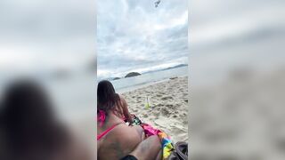 I fucked this slut on the beach for just twenty bucks without a banging-rubber and came inside.