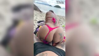 I fucked this slut on the beach for just twenty bucks without a banging-rubber and came inside.