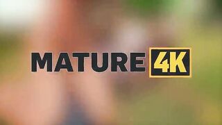 MATURE4K. Older is having sexual joy outdoors