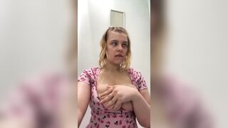 Extreme masturbating in the locker room